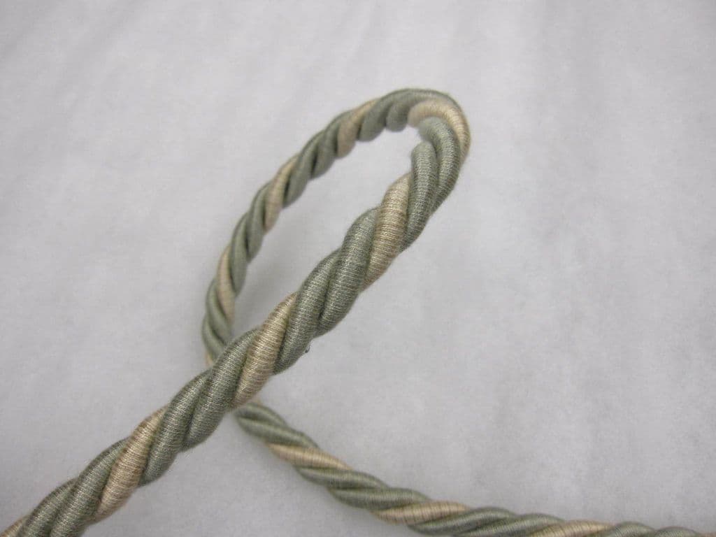 Jumbo twisted cord rope fabric trimming PER METRE Fancy dress tie 12mm Diameter 
